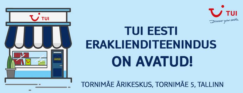 TUI Eesti Facebook cover.