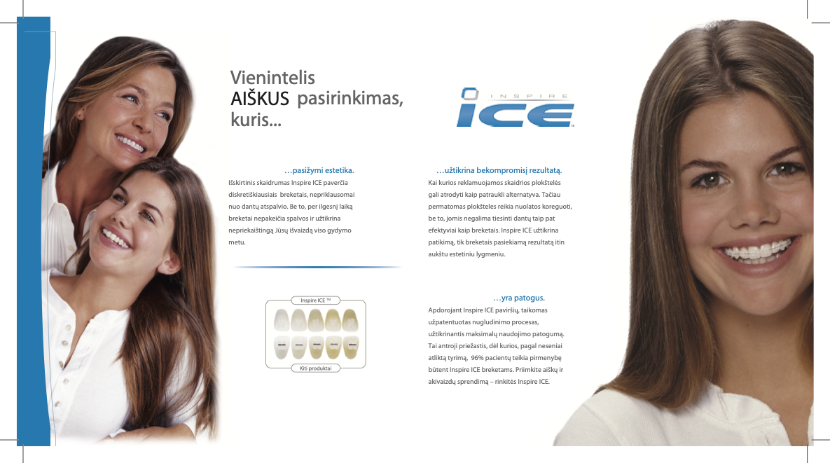 Inspire ICE brochure in Lithuanian.